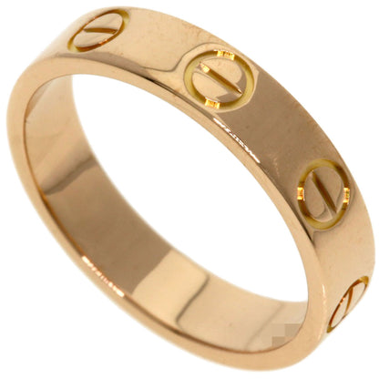 CARTIER Mini love ring #46 Ring K18 Pink Gold Ladies [Used]