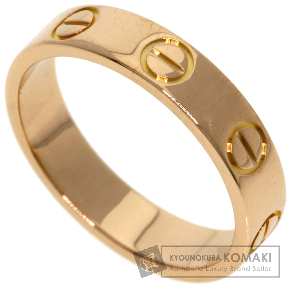 CARTIER Mini love ring #46 Ring K18 Pink Gold Ladies [Used]