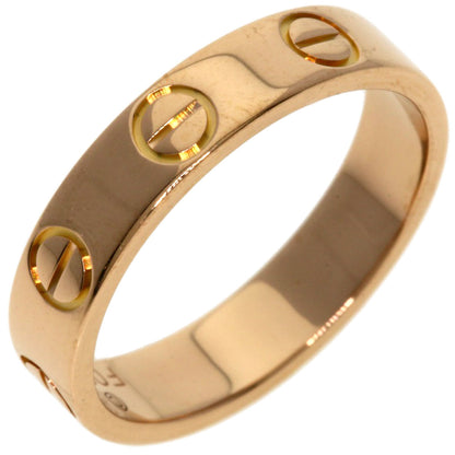 CARTIER Mini love ring #46 Ring K18 Pink Gold Ladies [Used]