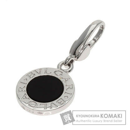 BVLGARI   BVLGARI BVLGARI Onyx charm Pendant top  K18 White Gold Ladies [Used]