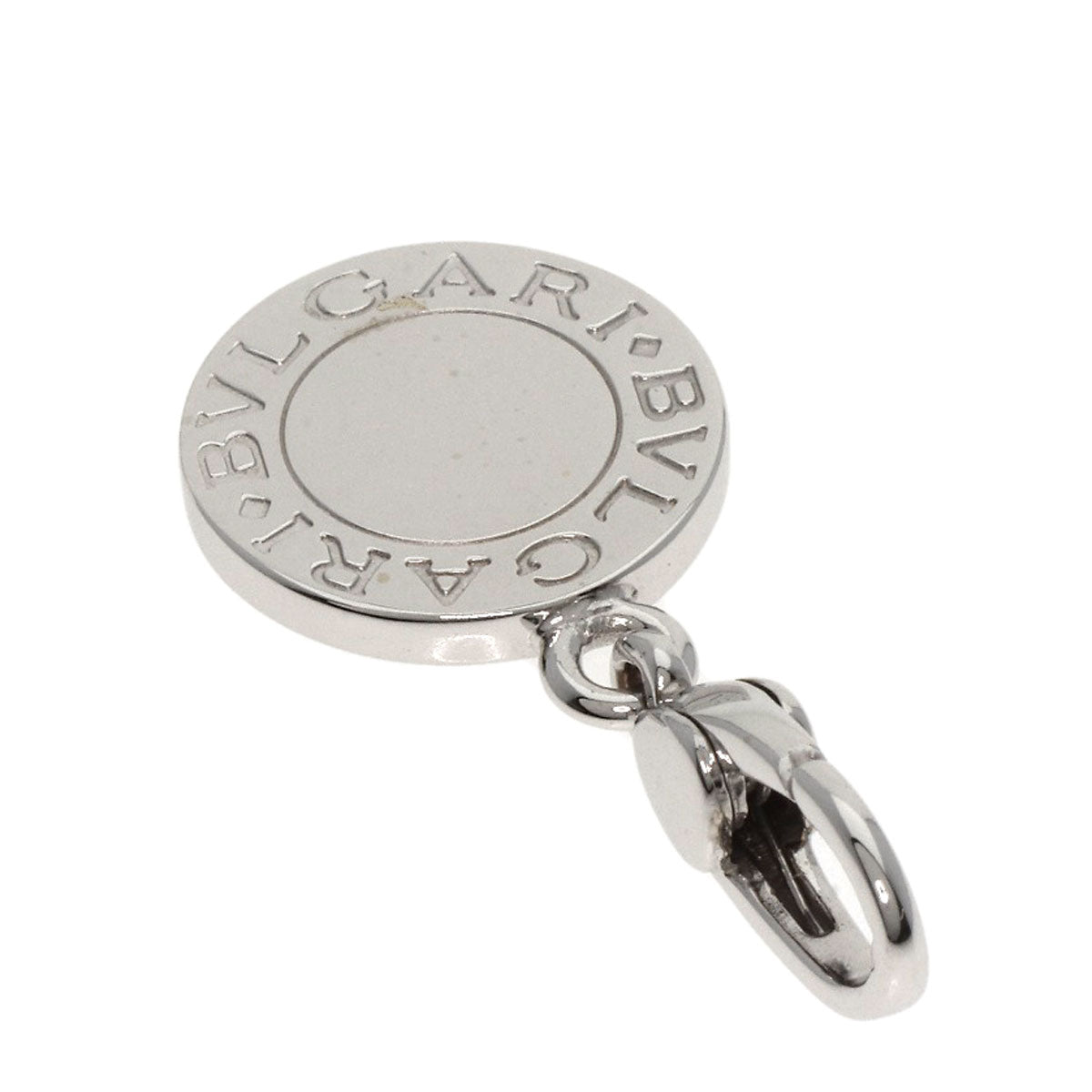 BVLGARI   BVLGARI BVLGARI Onyx charm Pendant top  K18 White Gold Ladies [Used]