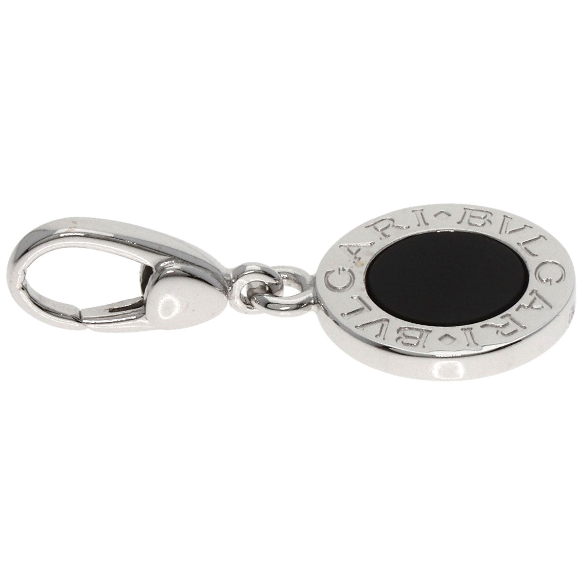 BVLGARI   BVLGARI BVLGARI Onyx charm Pendant top  K18 White Gold Ladies [Used]