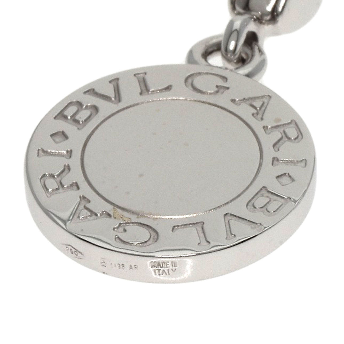 BVLGARI   BVLGARI BVLGARI Onyx charm Pendant top  K18 White Gold Ladies [Used]
