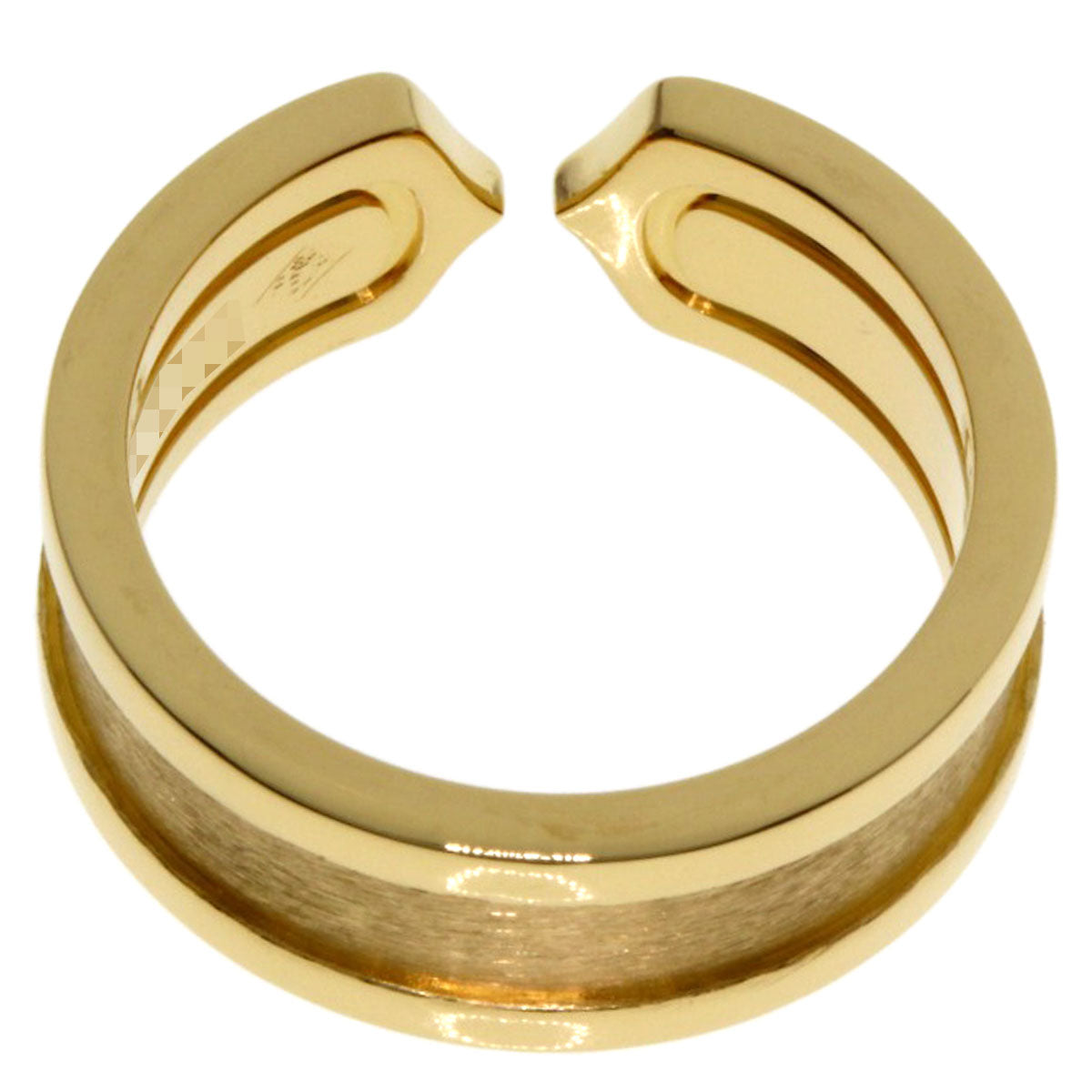 CARTIER C2 Ring SM #49 Ring K18 Yellow Gold Ladies [Used]