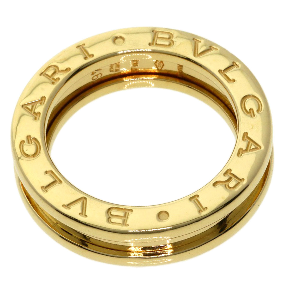 BVLGARI B.zero1 1 Band #46 Ring K18 Yellow Gold Ladies [Used]