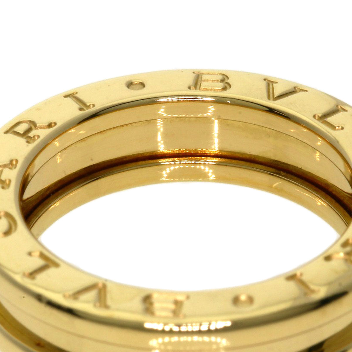 BVLGARI B.zero1 1 Band #46 Ring K18 Yellow Gold Ladies [Used]
