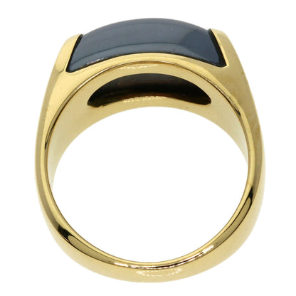 BVLGARI Tronchetto hematite Ring K18 Yellow Gold Ladies [Used]