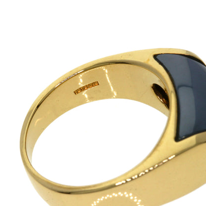 BVLGARI Tronchetto hematite Ring K18 Yellow Gold Ladies [Used]