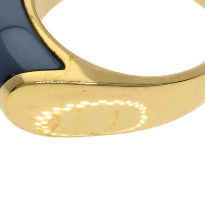 BVLGARI Tronchetto hematite Ring K18 Yellow Gold Ladies [Used]