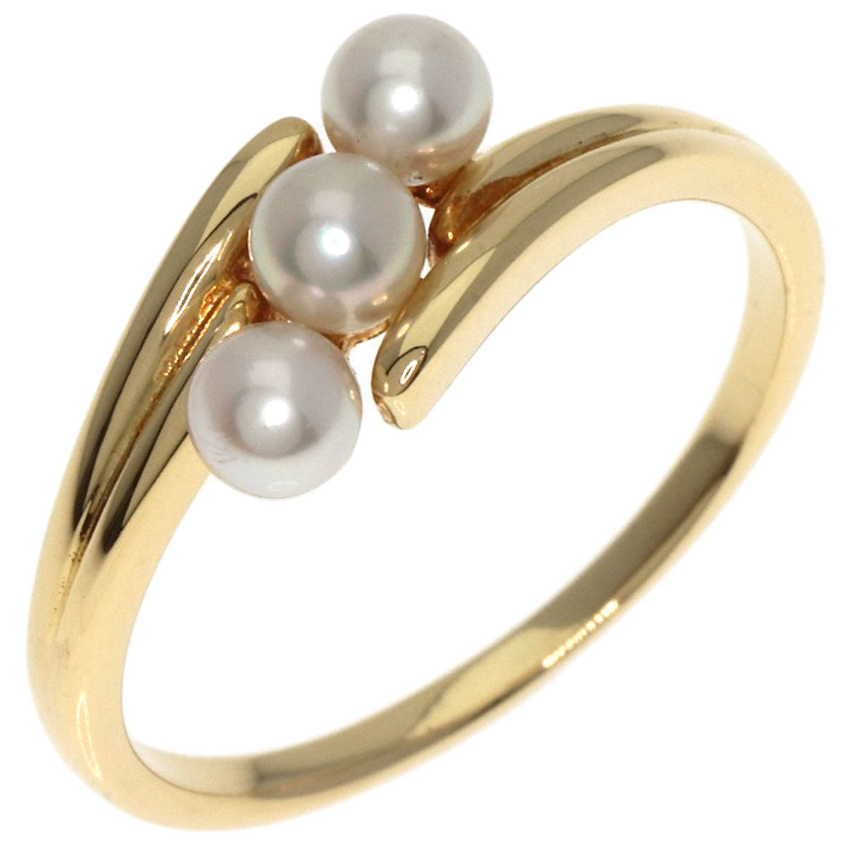 MIKIMOTO Pearl Pearl Ring K18 Yellow Gold Ladies [Used]