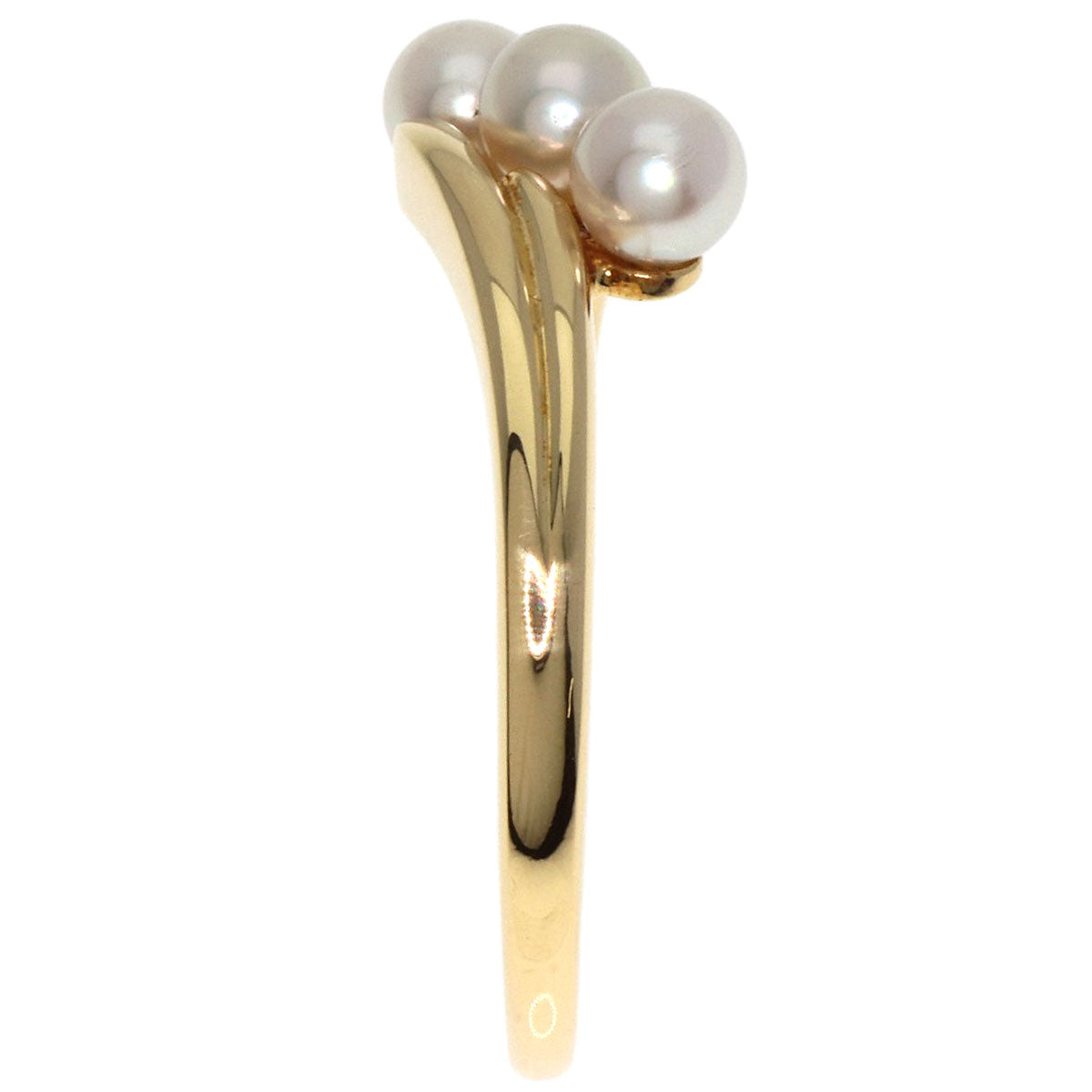 MIKIMOTO Pearl Pearl Ring K18 Yellow Gold Ladies [Used]