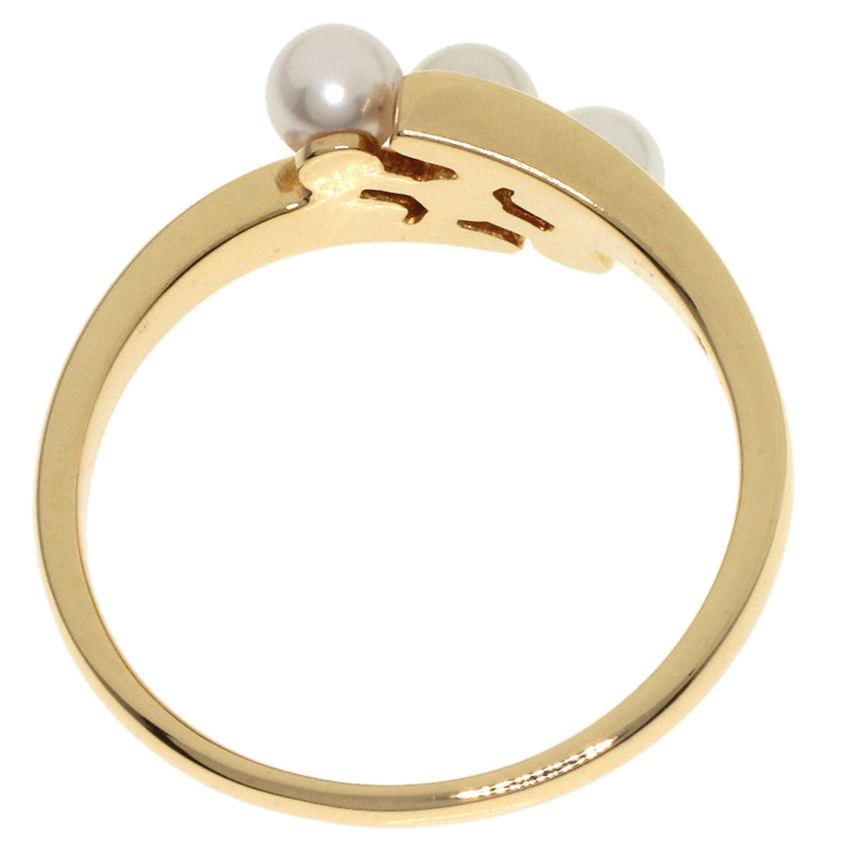 MIKIMOTO Pearl Pearl Ring K18 Yellow Gold Ladies [Used]
