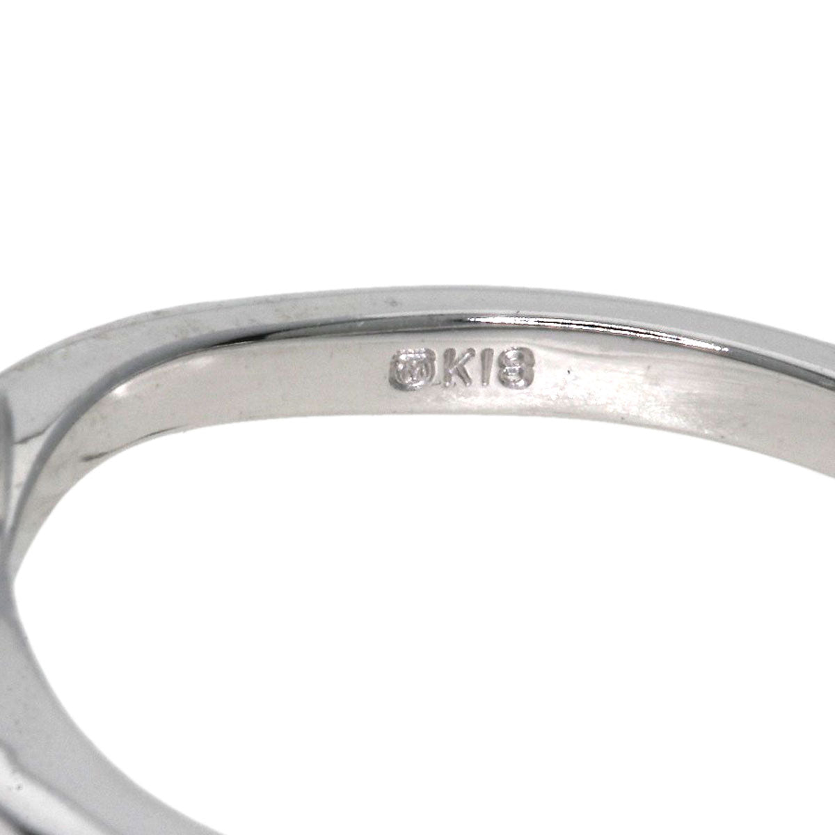 MIKIMOTO Pearl Pearl Diamond Ring K18 White Gold Ladies [Used]