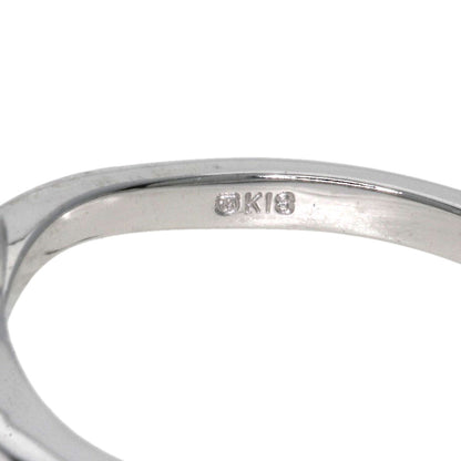 MIKIMOTO Pearl Pearl Diamond Ring K18 White Gold Ladies [Used]