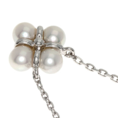 MIKIMOTO Perlita Pearl Pearl NC Necklace K18 White Gold Ladies [Used]