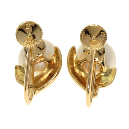 MIKIMOTO Pearl Pearl Earring K18 Yellow Gold Ladies [Used]