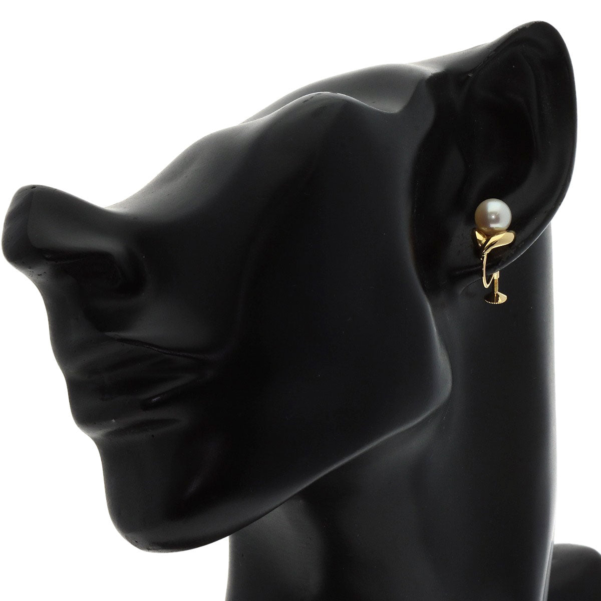 MIKIMOTO Pearl Pearl Earring K18 Yellow Gold Ladies [Used]