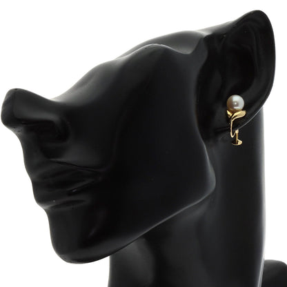 MIKIMOTO Pearl Pearl Earring K18 Yellow Gold Ladies [Used]