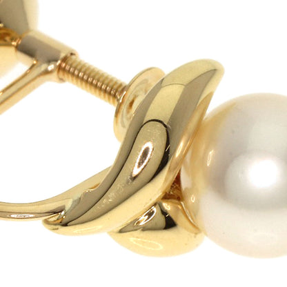 MIKIMOTO Pearl Pearl Earring K18 Yellow Gold Ladies [Used]