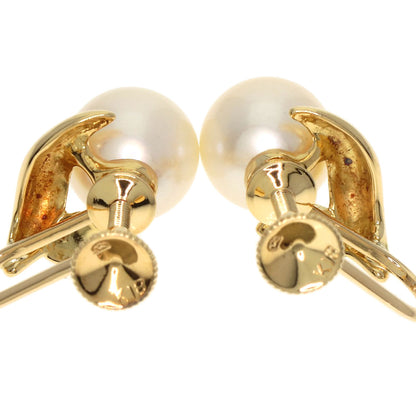 MIKIMOTO Pearl Pearl Earring K18 Yellow Gold Ladies [Used]