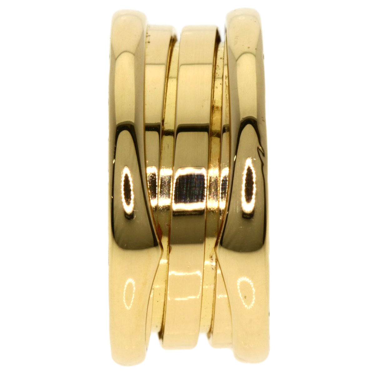 BVLGARI B.zero1 3 Band #46 Ring K18 Yellow Gold Ladies [Used]