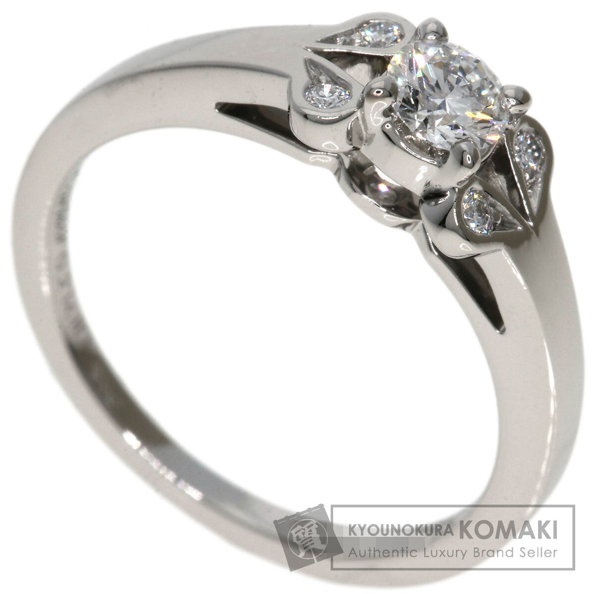 CARTIER Ballerina Solitaire Diamond #48 Ring Platinum PT950 Ladies [Used]