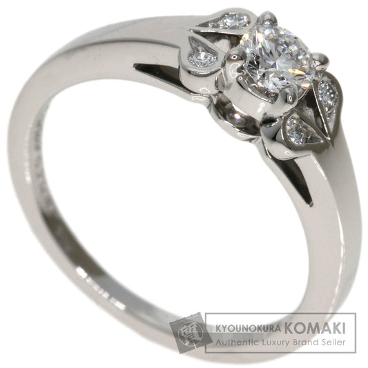 CARTIER Ballerina Solitaire Diamond #48 Ring Platinum PT950 Ladies [Used]