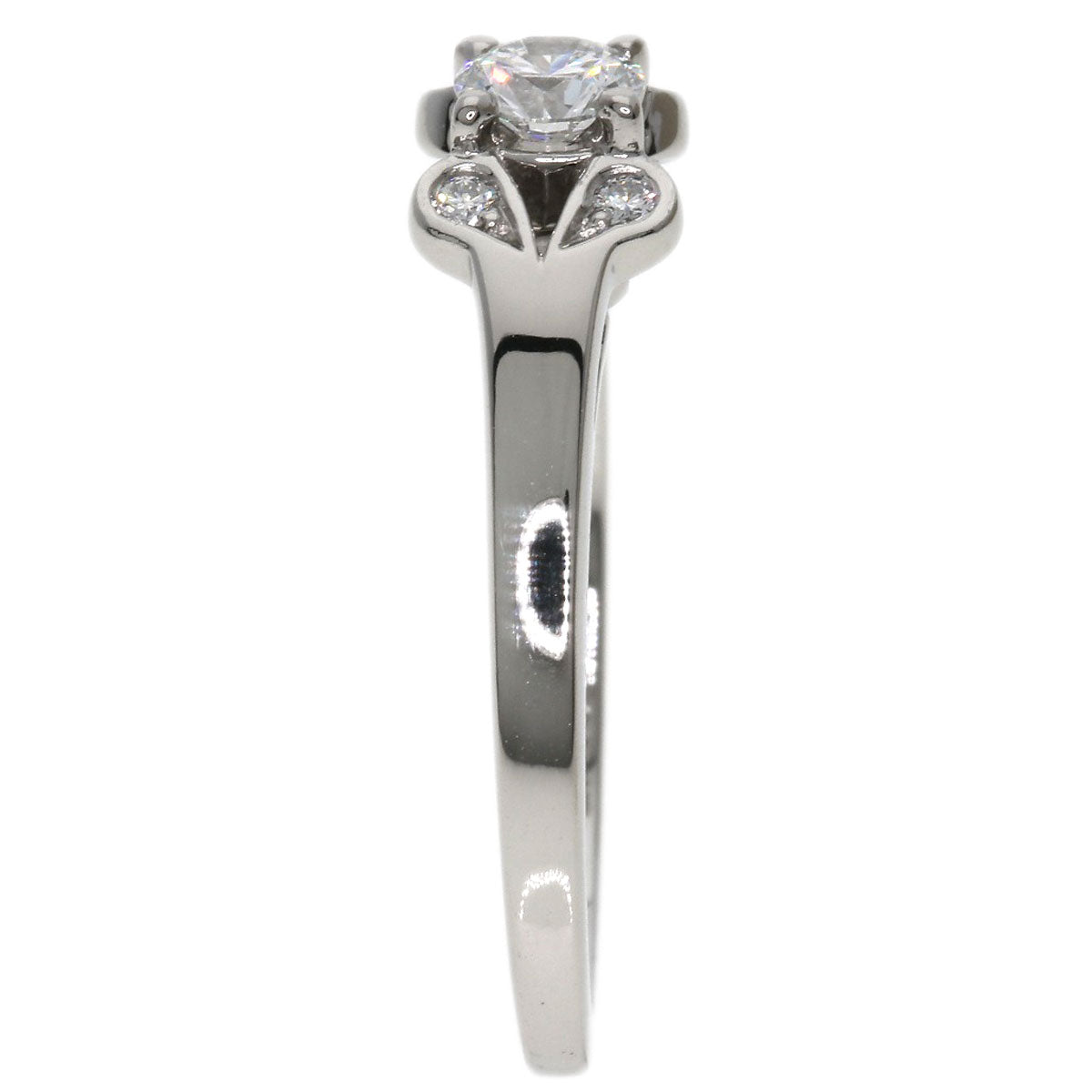 CARTIER Ballerina Solitaire Diamond #48 Ring Platinum PT950 Ladies [Used]