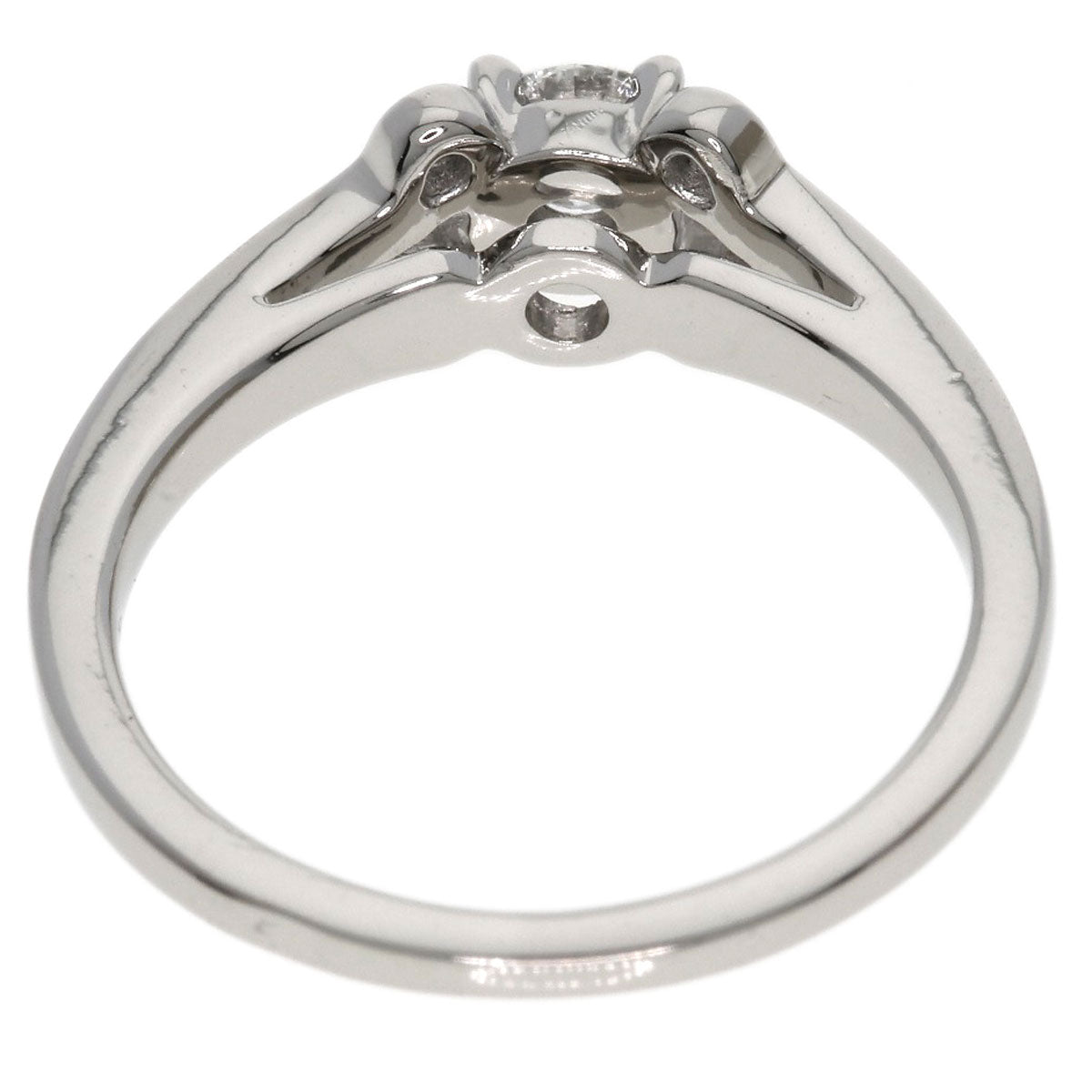 CARTIER Ballerina Solitaire Diamond #48 Ring Platinum PT950 Ladies [Used]
