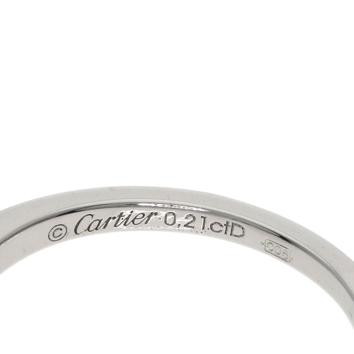 CARTIER Ballerina Solitaire Diamond #48 Ring Platinum PT950 Ladies [Used]