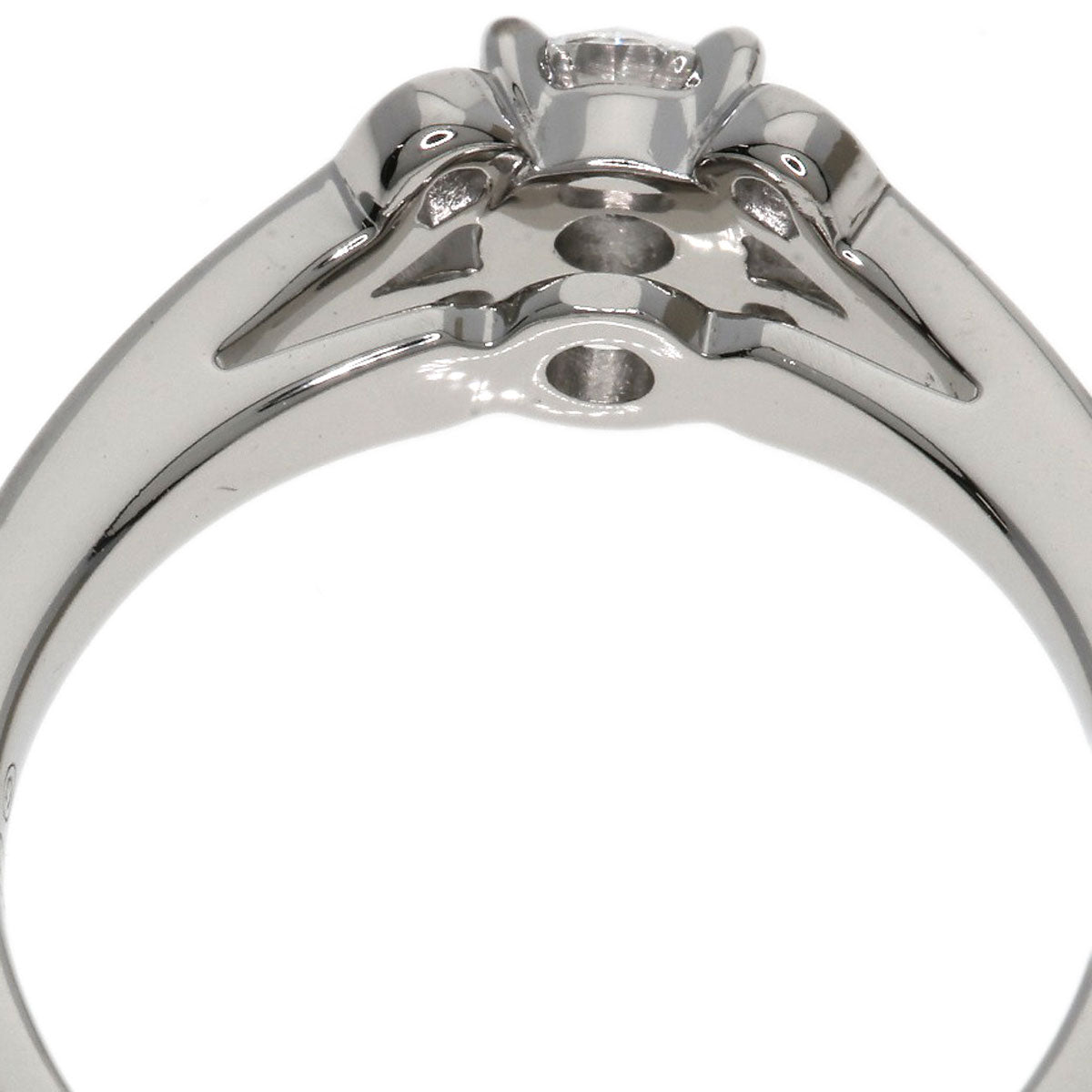 CARTIER Ballerina Solitaire Diamond #48 Ring Platinum PT950 Ladies [Used]