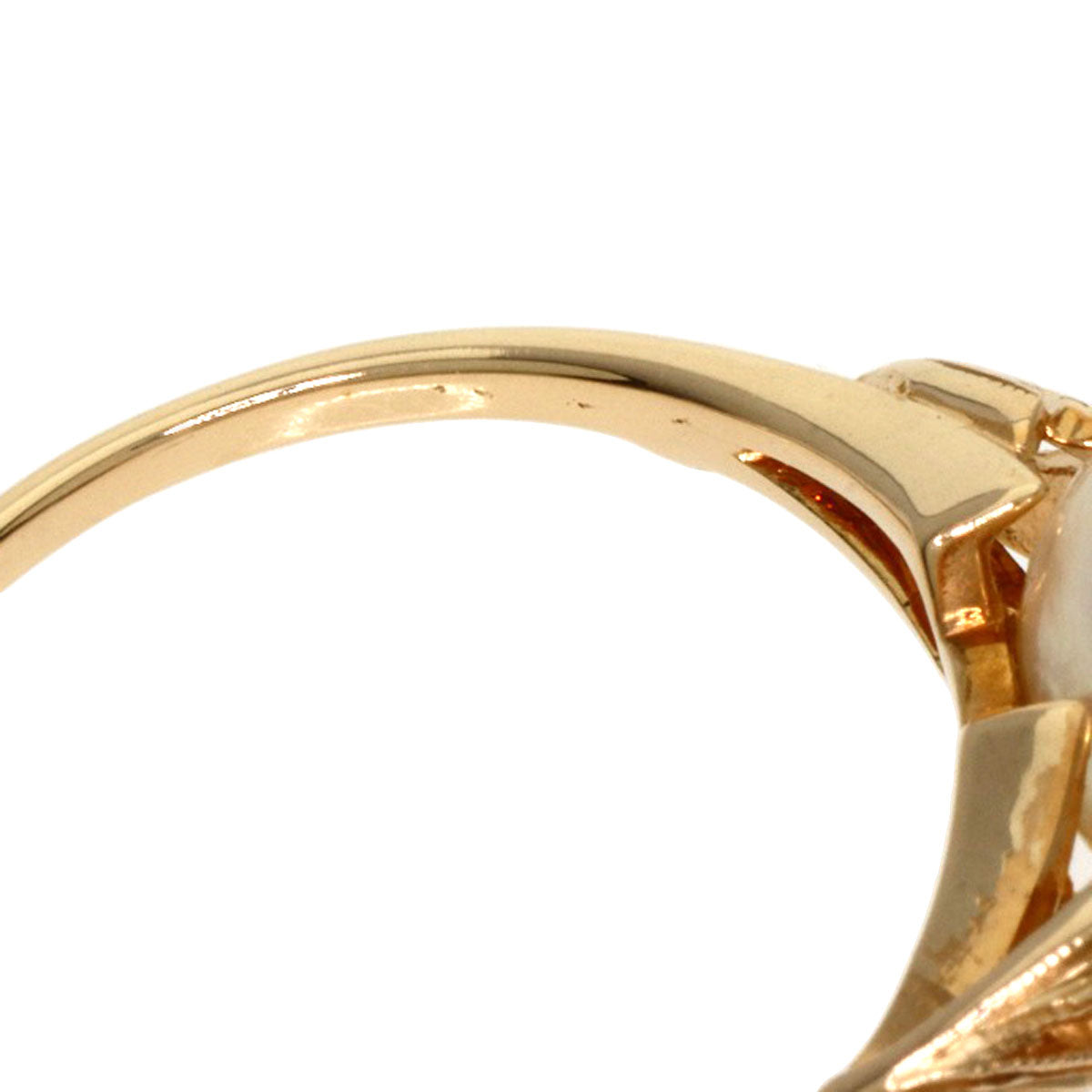 MIKIMOTO Pearl Pearl Ring K14 Yellow Gold Ladies [Used]