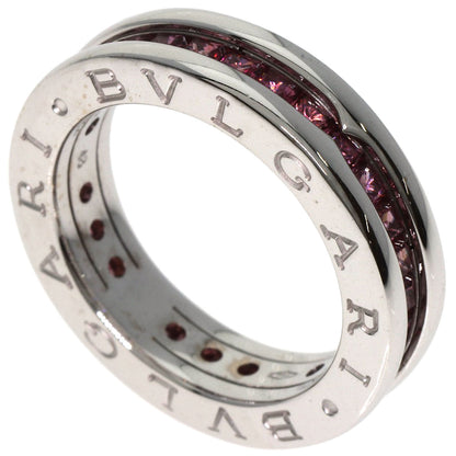 BVLGARI B.zero1 1 band Garnet #48 Ring K18 White Gold Ladies [Used]