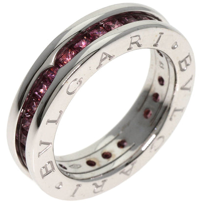 BVLGARI B.zero1 1 band Garnet #48 Ring K18 White Gold Ladies [Used]
