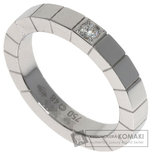 CARTIER Lanier 1P Diamond # 48 Ring K18 White Gold Ladies [Used]