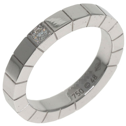 CARTIER Lanier 1P Diamond # 48 Ring K18 White Gold Ladies [Used]