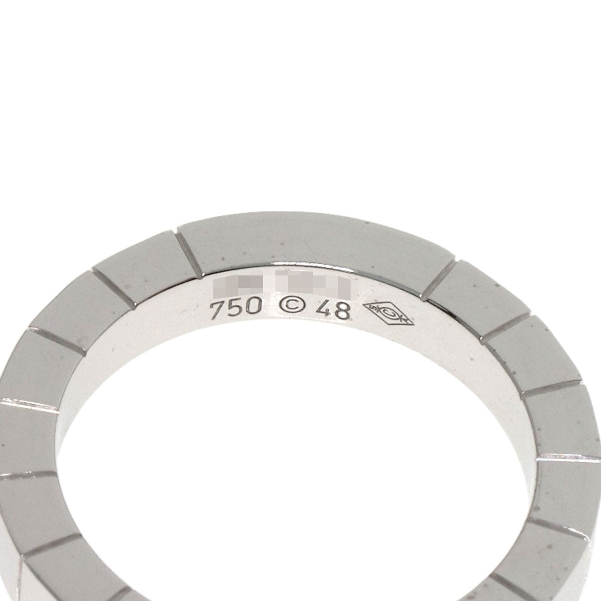 CARTIER Lanier 1P Diamond # 48 Ring K18 White Gold Ladies [Used]