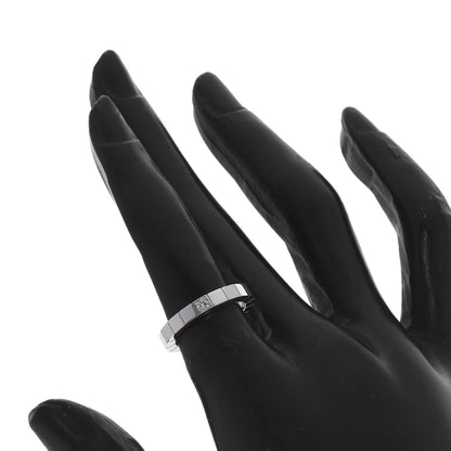 CARTIER Lanier 1P Diamond # 48 Ring K18 White Gold Ladies [Used]