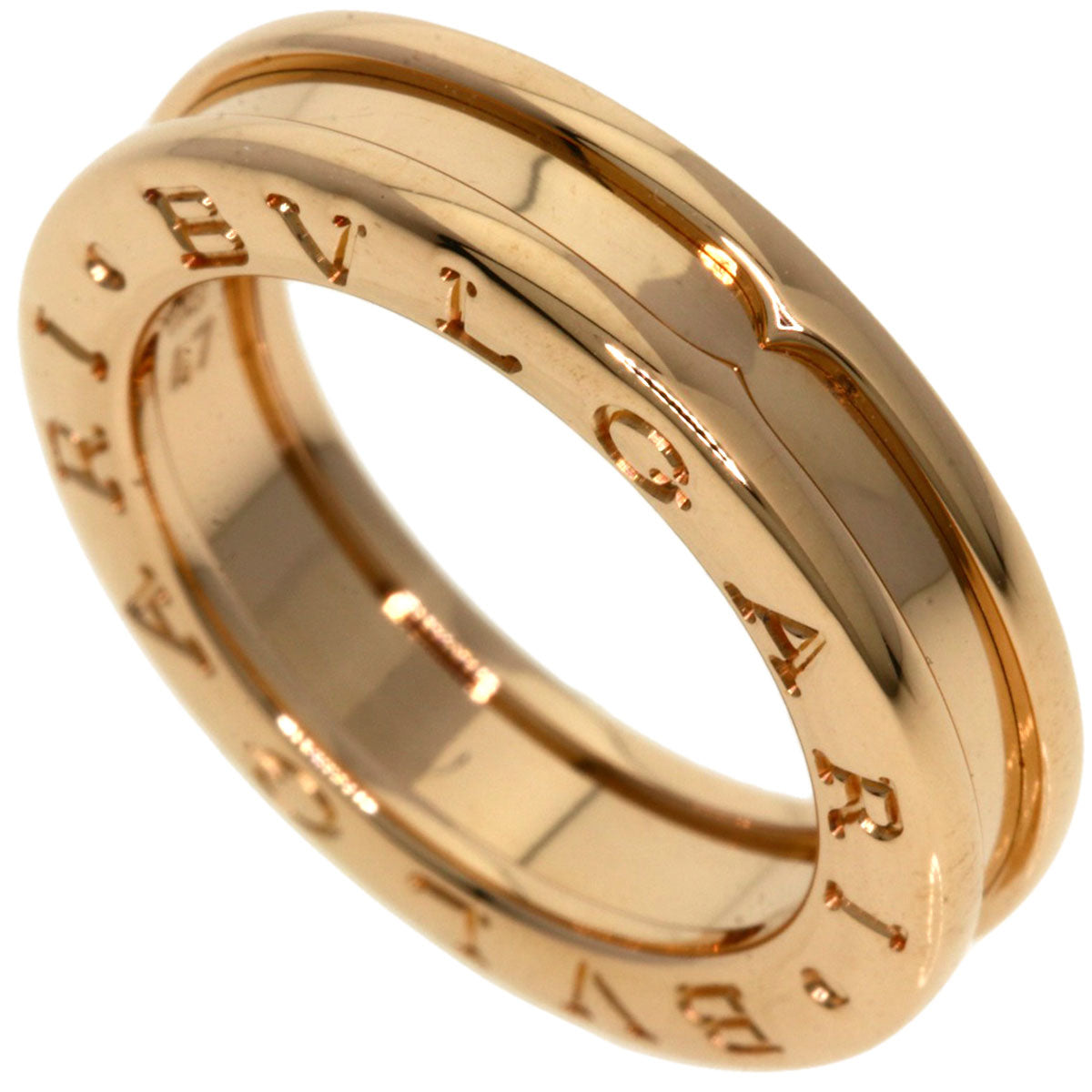 BVLGARI B.zero1 1 Band #47 Ring K18 Pink Gold Ladies [Used]