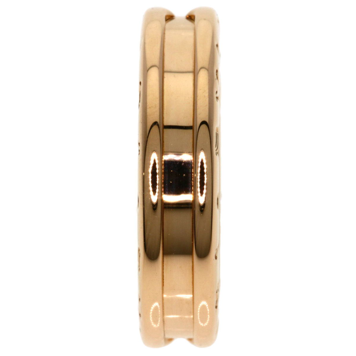 BVLGARI B.zero1 1 Band #47 Ring K18 Pink Gold Ladies [Used]
