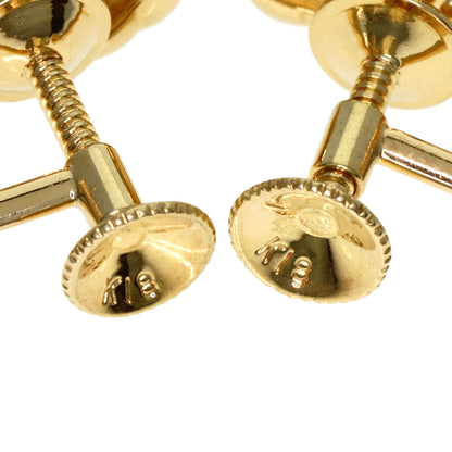 MIKIMOTO TwitStraw Pearl Pearl Earring K18 Yellow Gold Ladies [Used]