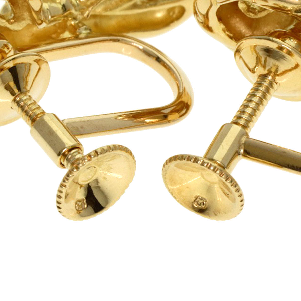 MIKIMOTO TwitStraw Pearl Pearl Earring K18 Yellow Gold Ladies [Used]