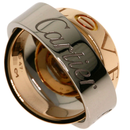 CARTIER secret love ring #47 Ring K18 White Gold 18K Pink GoldLadies [Used]