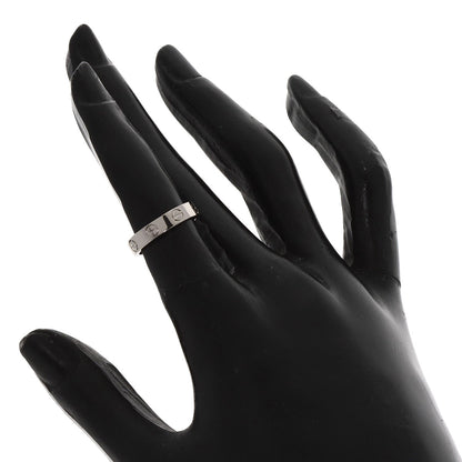 CARTIER mini love ring #46 Ring K18 White Gold Ladies [Used]