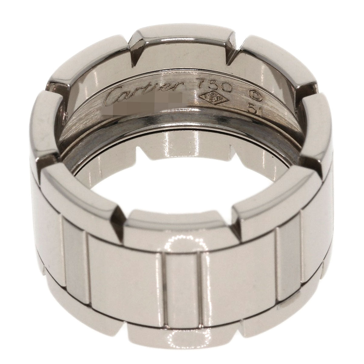 CARTIER Tank Française LM #51 Ring K18 White Gold Ladies [Used]