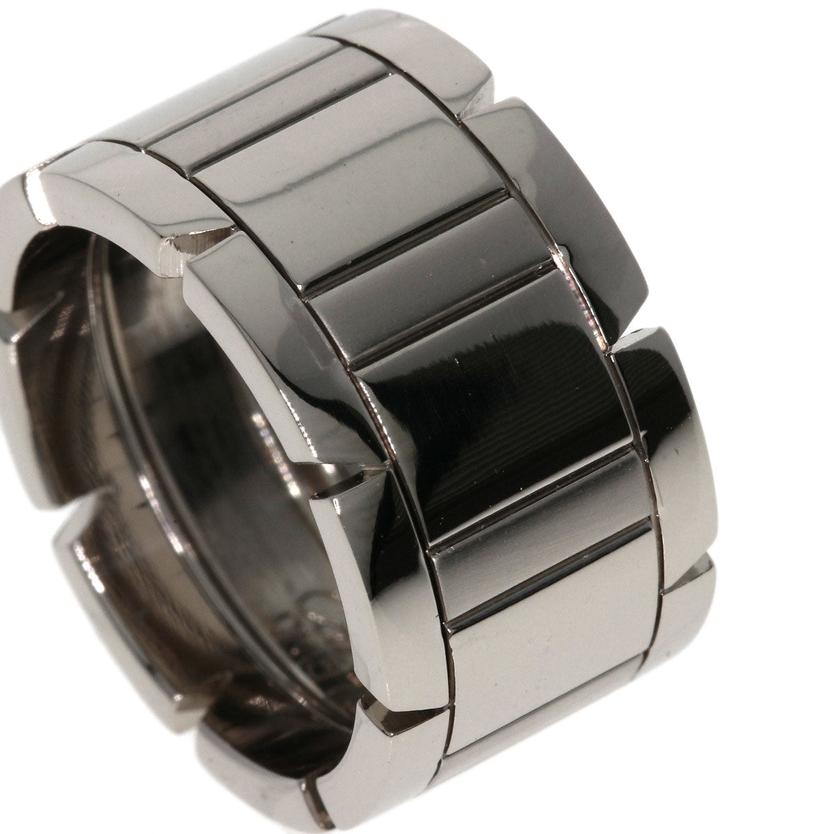 CARTIER Tank Française LM #51 Ring K18 White Gold Ladies [Used]