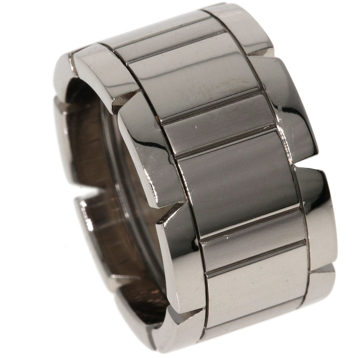 CARTIER Tank Française LM #51 Ring K18 White Gold Ladies [Used]