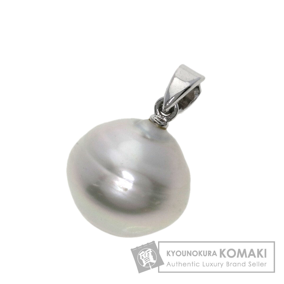 MIKIMOTO Baroque pearl Pearl Pendant top K14 White Gold Ladies [Used]