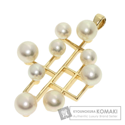 MIKIMOTO Pearl Pearl Pendant top K14 Yellow Gold Ladies [Used]