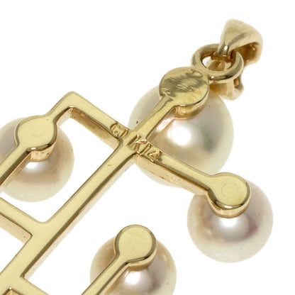 MIKIMOTO Pearl Pearl Pendant top K14 Yellow Gold Ladies [Used]